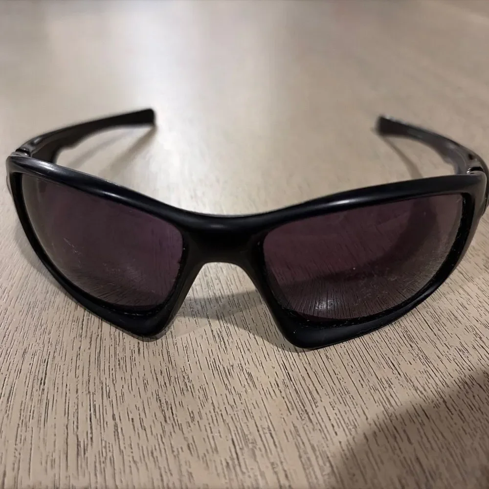Vtg Oakley Ten X Polarized Sunglassses OO9128-01 61 16 Baseball Cycling Racing